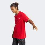 Funktionsshirt von Adidas, in der Farbe Rot, aus Baumwolle, andere Perspektive, Vorschaubild