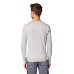 V-Pullover von Tom Tailor, in der Farbe Grau, aus Baumwolle, andere Perspektive, Vorschaubild