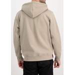 Sweatjacke von alpha industries, in der Farbe Weiss, aus Polyester, andere Perspektive, Vorschaubild