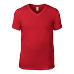 T-Shirt von Anvil, in der Farbe Rot, andere Perspektive, Vorschaubild