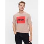 T-Shirt von HUGO, in der Farbe Beige, Vorschaubild