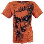 T-Shirt von Guru-Shop, in der Farbe Orange, andere Perspektive, Vorschaubild