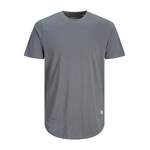 T-Shirt von Jack & Jones Plus, in der Farbe Grau, aus Baumwolle, Vorschaubild