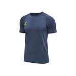 T-Shirt von Hummel, in der Farbe Blau, aus Polyester, andere Perspektive, Vorschaubild