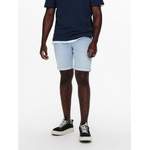 Jeans Shorts von Only & Sons, in der Farbe Blau, aus Polyester, andere Perspektive, Vorschaubild