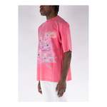 T-Shirt von We11Done, in der Farbe Rosa, aus Baumwolle, andere Perspektive, Vorschaubild