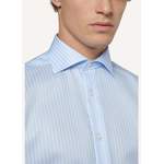 Herrenhemd von BOGGI MILANO, in der Farbe Blau, aus Baumwolle, andere Perspektive, Vorschaubild