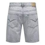 Jeans Shorts von Only & Sons, in der Farbe Grau, aus Baumwolle, andere Perspektive, Vorschaubild