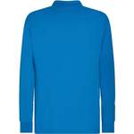Langarm-Poloshirt von Tommy Hilfiger, in der Farbe Blau, aus Baumwolle, andere Perspektive, Vorschaubild