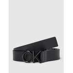 Ledergürtel von CK Calvin Klein, in der Farbe Schwarz, aus Polyurethan, andere Perspektive, Vorschaubild