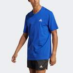 T-Shirt von Adidas Sportswear, in der Farbe Blau, aus Baumwolle, andere Perspektive, Vorschaubild