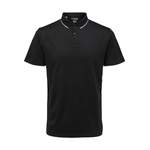 T-Shirt von Selected Homme, in der Farbe Schwarz, aus Polyester, Vorschaubild