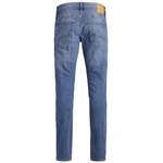 Slim Fit Jeans von Jack & Jones Plus, in der Farbe Blau, aus Polyester, andere Perspektive, Vorschaubild