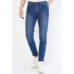 Stretch Jeans von True Rise, in der Farbe Blau, aus Baumwolle, andere Perspektive, Vorschaubild