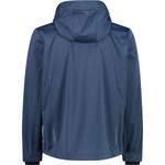 Softshelljacke von CMP, in der Farbe Blau, aus Polyester, andere Perspektive, Vorschaubild