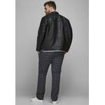 Kunstlederjacke von Jack & Jones PlusSize, in der Farbe Schwarz, aus Polyester, andere Perspektive, Vorschaubild