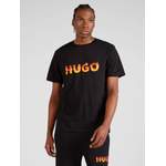 T-Shirt von HUGO, in der Farbe Schwarz, aus Baumwolle, andere Perspektive, Vorschaubild