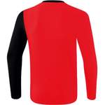 Langarm Shirt von erima, in der Farbe Rot, aus Polyester, andere Perspektive, Vorschaubild