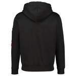 Kapuzenpullover von Alpha Industries, in der Farbe Schwarz, aus Polyester, andere Perspektive, Vorschaubild