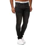 Straight Leg Jeans von OneRedox, in der Farbe Schwarz, andere Perspektive, Vorschaubild