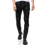 Slim Fit Jeans von Rusty Neal, in der Farbe Schwarz, Vorschaubild