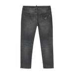 Slim Fit Jeans von Philipp Plein, in der Farbe Grau, aus Baumwolle, andere Perspektive, Vorschaubild