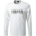 Langarm Shirt von Fire + Ice, in der Farbe Weiss, aus Baumwolle, Vorschaubild