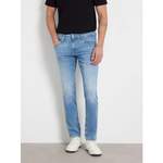 Slim Fit Jeans von Guess, in der Farbe Blau, aus Baumwolle, andere Perspektive, Vorschaubild