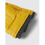 Lederhandschuhe von Pearlwood, in der Farbe Gelb, aus Polyester, andere Perspektive, Vorschaubild