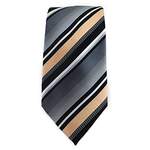 Krawatte von TigerTie, in der Farbe Grau, andere Perspektive, Vorschaubild