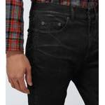 Slim Fit Jeans von Saint Laurent, in der Farbe Schwarz, andere Perspektive, Vorschaubild