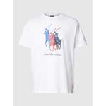 T-Shirt von Polo Ralph Lauren Big & Tall, in der Farbe Weiss, aus Baumwolle, Vorschaubild