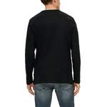 Langarm Shirt von s.Oliver, in der Farbe Schwarz, aus Baumwolle, andere Perspektive, Vorschaubild
