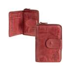 Geldbörse von Bear Design, in der Farbe Rot, aus Leder, andere Perspektive, Vorschaubild