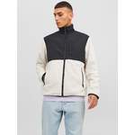 Fleecejacke von jack & jones, in der Farbe Grau, aus Polyester, andere Perspektive, Vorschaubild