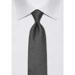 Krawatte von Vincenzo Boretti, in der Farbe Schwarz, aus Seide, andere Perspektive, Vorschaubild