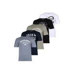 T-Shirt von jack & jones, in der Farbe Schwarz, andere Perspektive, Vorschaubild