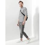 Slim Fit Jeans von GABBA, in der Farbe Grau, aus Elasthan, andere Perspektive, Vorschaubild