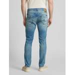 Slim Fit Jeans, aus Polyester, andere Perspektive, Vorschaubild