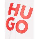 Herrenshirt von HUGO, in der Farbe Weiss, aus Baumwolle, andere Perspektive, Vorschaubild