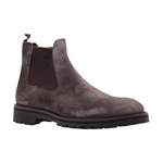 Chelsea-Boot von Floris van Bommel, in der Farbe Grau, aus Velours, andere Perspektive, Vorschaubild