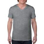 T-Shirt von Anvil, in der Farbe Grau, andere Perspektive, Vorschaubild