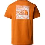 T-Shirt von The North Face, in der Farbe Orange, aus Baumwolle, andere Perspektive, Vorschaubild