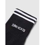Socke von Snocks, in der Farbe Schwarz, aus Polyester, andere Perspektive, Vorschaubild