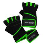 Herren-Handschuh von Best Body Nutrition, in der Farbe Grün, aus Polyurethan, andere Perspektive, Vorschaubild