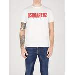 T-Shirt von Dsquared2, in der Farbe Weiss, aus Baumwolle, andere Perspektive, Vorschaubild