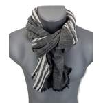 Schal von Ella Jonte, in der Farbe Grau, aus Baumwolle, andere Perspektive, Vorschaubild
