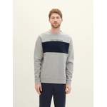 Sweatshirt von Tom Tailor, in der Farbe Grau, aus Baumwolle, andere Perspektive, Vorschaubild