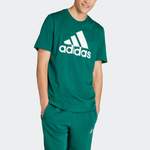 T-Shirt von Adidas Sportswear, in der Farbe Grün, aus Baumwolle, andere Perspektive, Vorschaubild