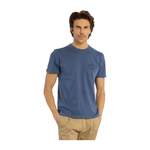 T-Shirt von Woolrich, in der Farbe Blau, aus Baumwolle, andere Perspektive, Vorschaubild